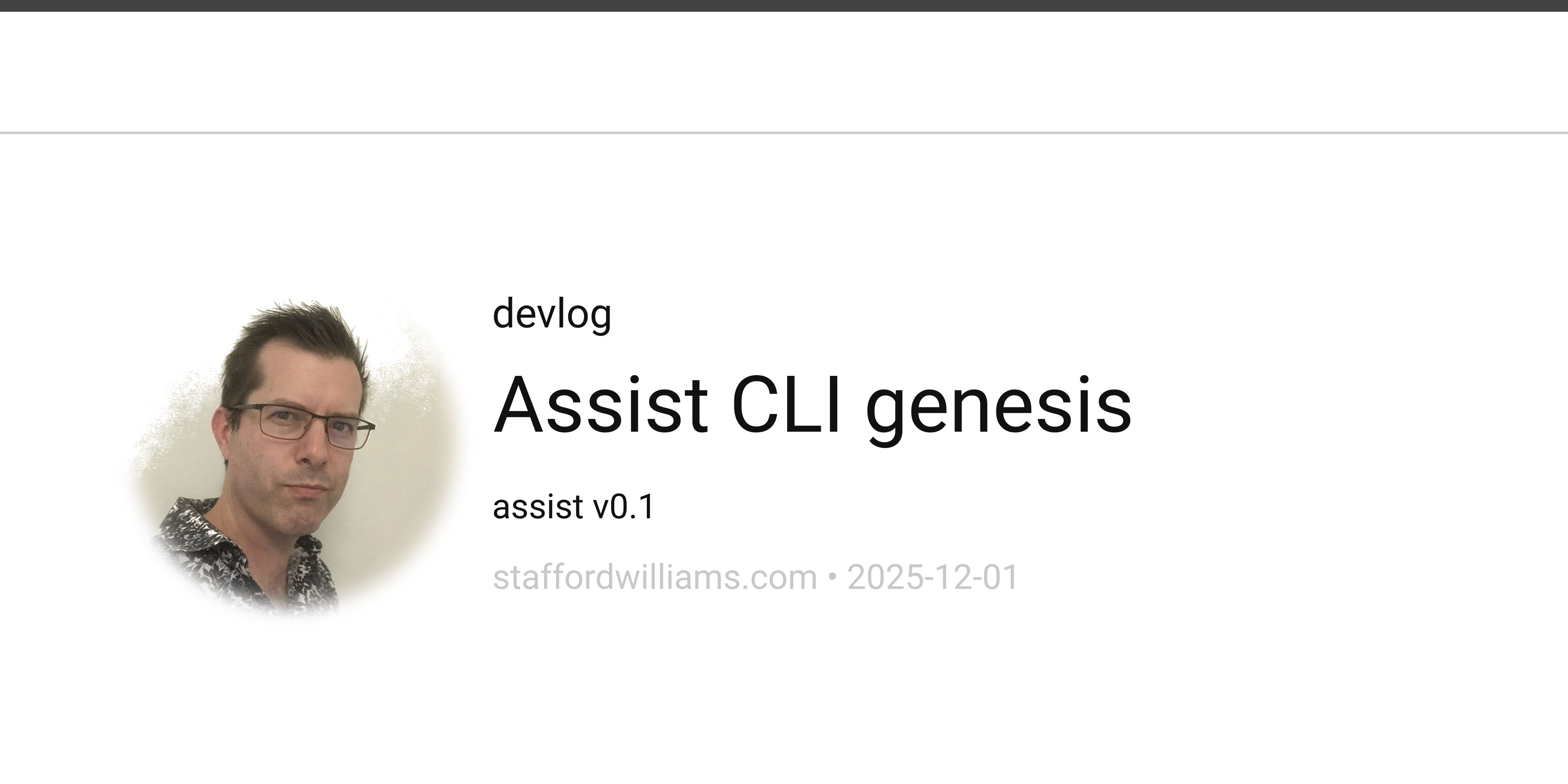 stafford williams - Assist CLI genesis