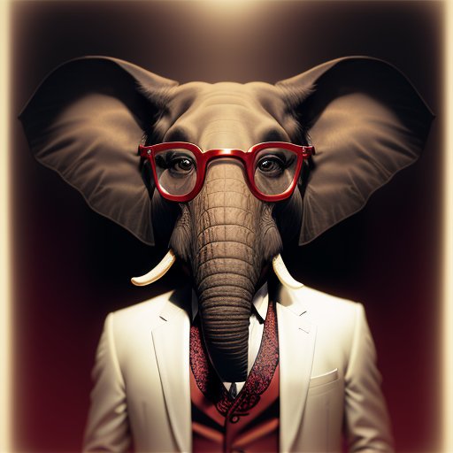 Elephant in a suit